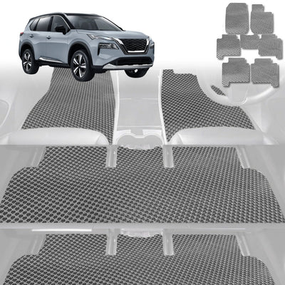 6D Diamond Car Floor Mats for Nissan X-TRAIL 2014 - 2022 (T32) - Custom-Fit Carpet Liner - 0