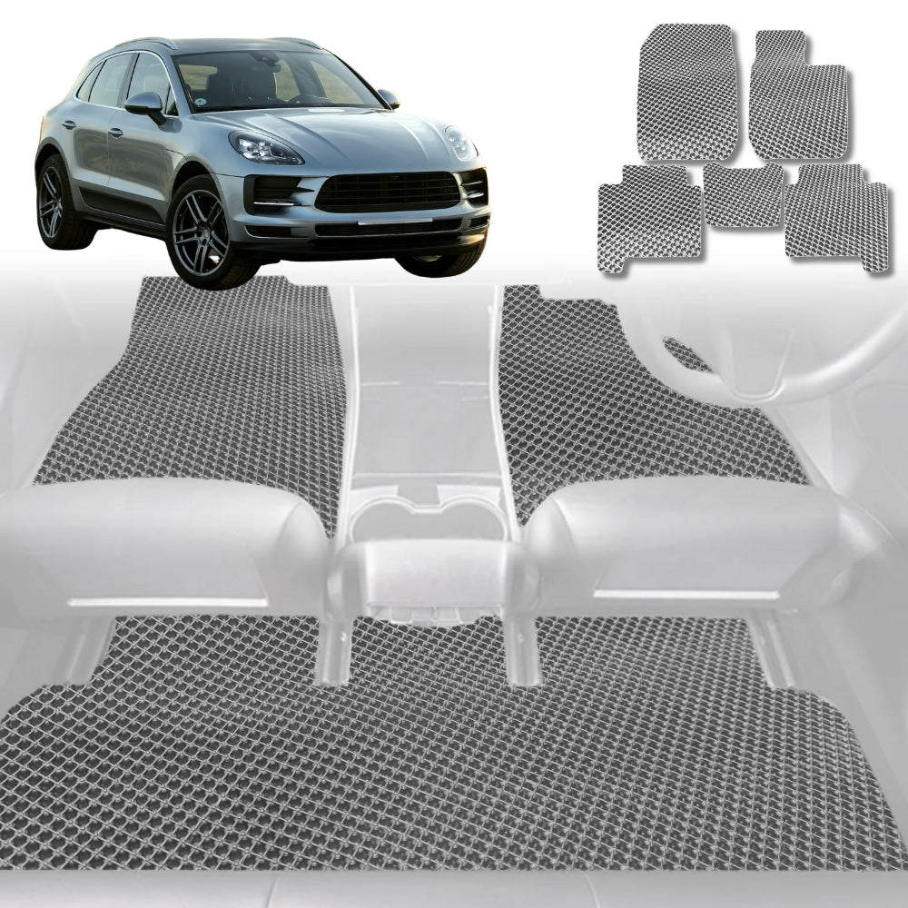 6D Diamond Car Floor Mats for Porsche Macan 2014 - Current 95B - Custom-Fit Carpet Liner - 0
