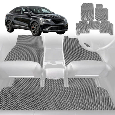 6D Diamond Car Floor Mats for Renault Arkana 2021 - Current - Custom-Fit Carpet Liner - 0