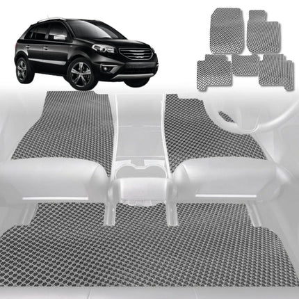6D Diamond Car Floor Mats for Renault KOLEOS 2016 - Current (HC) - Custom-Fit Carpet Liner - 0