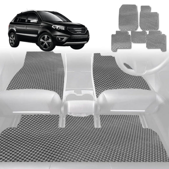 6D Diamond Car Floor Mats for Renault KOLEOS 2016 - Current (HC) - Custom-Fit Carpet Liner