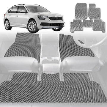 6D Diamond Car Floor Mats for Skoda Kamiq 2019 - Current NW - Custom-Fit Carpet Liner - 0
