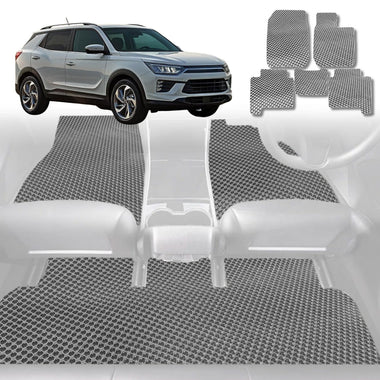 6D Diamond Car Floor Mats for SsangYong Korando 2019 - Current C300 - Custom-Fit Carpet Liner - 0