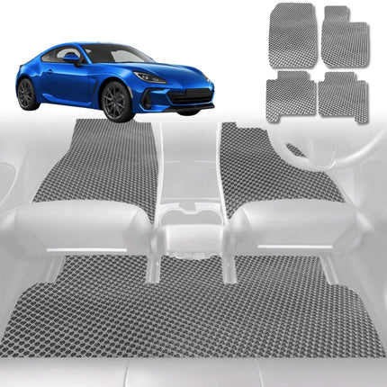 6D Diamond Car Floor Mats for Subaru BRZ 2012 - 2021 Z1 - Custom-Fit Carpet Liner - 0