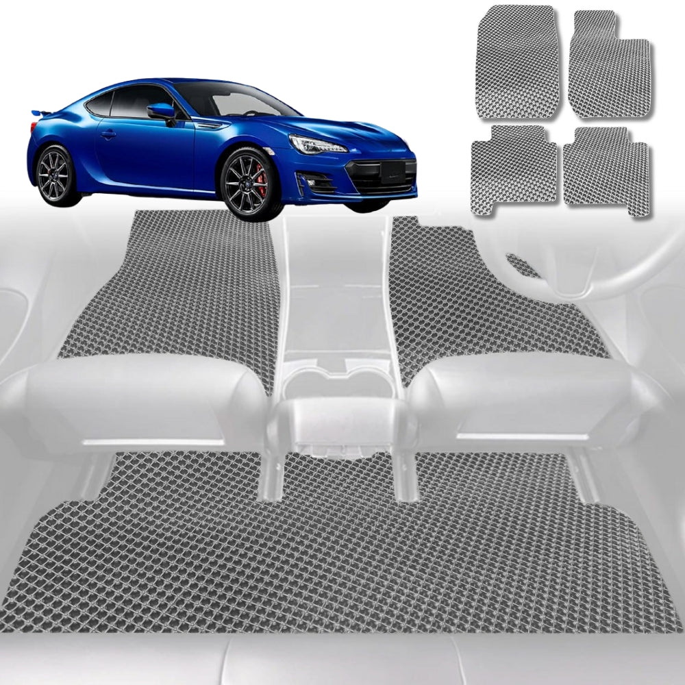 6D Diamond Car Floor Mats for Subaru BRZ 2021 - Current Z1 - Custom-Fit Carpet Liner - 0