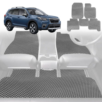 6D Diamond Car Floor Mats for Subaru Forester 2008 - 2012 (SH) - Custom-Fit Carpet Liner - 0