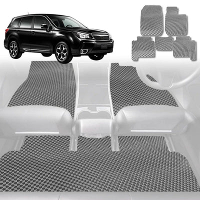 6D Diamond Car Floor Mats for Subaru Forester 2013 - 2018 (SJ) - Custom-Fit Carpet Liner - 0