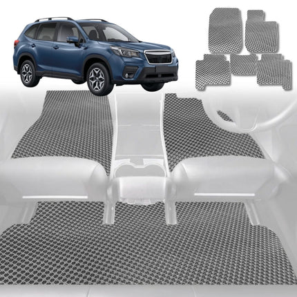 6D Diamond Car Floor Mats for Subaru Forester 2018 - Current (SK) - Custom-Fit Carpet Liner - 0