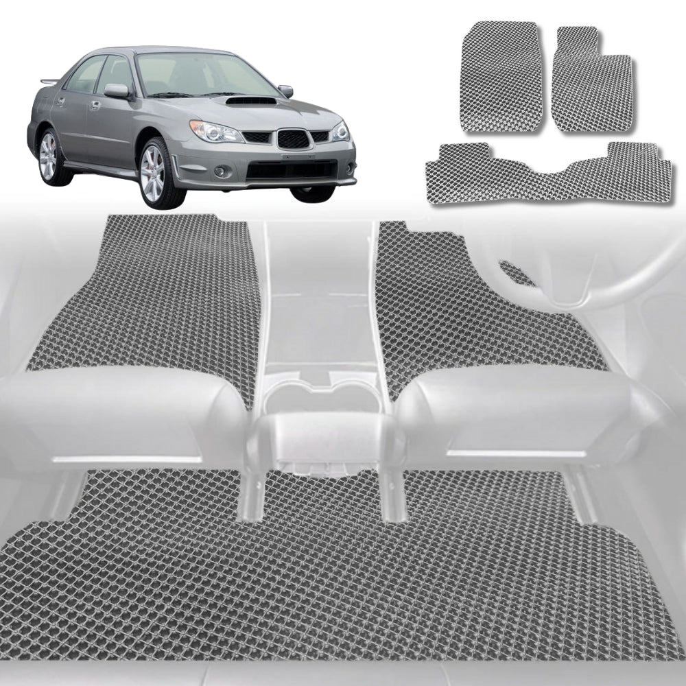6D Diamond Car Floor Mats for Subaru Impreza 2000 - 2007 GD, GG, GG Facelift - Custom-Fit Carpet Liner - 0