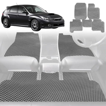 6D Diamond Car Floor Mats for Subaru Impreza 2007 - 2011 G3 - Custom-Fit Carpet Liner - 0