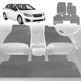 6D Diamond Car Floor Mats for Subaru Impreza 2011 - 2016 G3, G4 - Custom-Fit Carpet Liner - 0