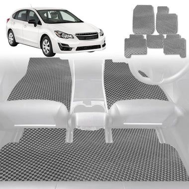 6D Diamond Car Floor Mats for Subaru Impreza 2011 - 2016 G3, G4 - Custom-Fit Carpet Liner - 0
