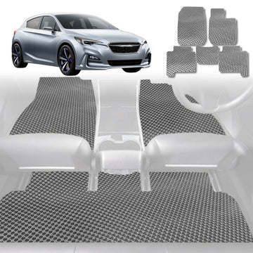 6D Diamond Car Floor Mats for Subaru Impreza 2016 - Current G4, G5 - Custom-Fit Carpet Liner - 0