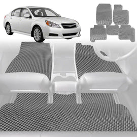 6D Diamond Car Floor Mats for Subaru Liberty 2009 - 2014 5GEN - Custom-Fit Carpet Liner - 0