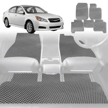 6D Diamond Car Floor Mats for Subaru Liberty 2009 - 2014 5GEN - Custom-Fit Carpet Liner - 0
