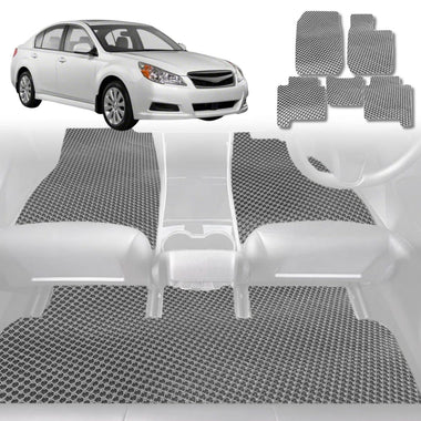 6D Diamond Car Floor Mats for Subaru Liberty 2009 - 2014 5GEN - Custom-Fit Carpet Liner - 0