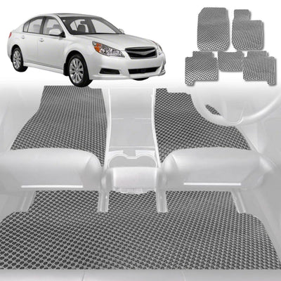 6D Diamond Car Floor Mats for Subaru Liberty 2009 - 2014 5GEN - Custom-Fit Carpet Liner - 0
