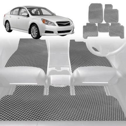 6D Diamond Car Floor Mats for Subaru Liberty 2009 - 2014 5GEN - Custom-Fit Carpet Liner - 0