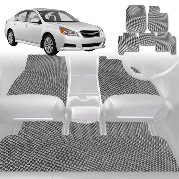 6D Diamond Car Floor Mats for Subaru Liberty 2009 - 2014 5GEN - Custom-Fit Carpet Liner