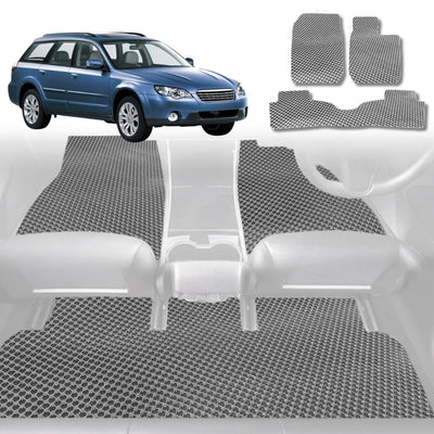 6D Diamond Car Floor Mats for Subaru Outback 2003 - 2009 3GEN - Custom-Fit Carpet Liner - 0