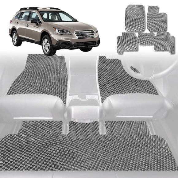 6D Diamond Car Floor Mats for Subaru Outback 2015 - 2021 5GEN, 6GEN - Custom-Fit Carpet Liner