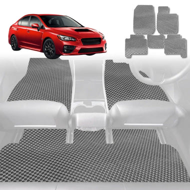 6D Diamond Car Floor Mats for Subaru WRX 2014 - 2021 (Auto/Manual) - Custom-Fit Carpet Liner - 0