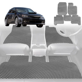 6D Diamond Car Floor Mats for Subaru WRX 2008 - 2014 - Custom-Fit Carpet Liner - 0