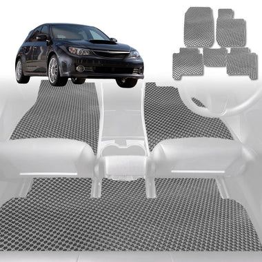 6D Diamond Car Floor Mats for Subaru WRX 2008 - 2014 - Custom-Fit Carpet Liner - 0