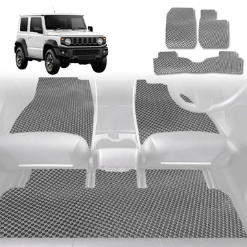 6D Diamond Car Floor Mats for Suzuki Jimny 1998 - 2018 JB - Custom-Fit Carpet Liner - 0