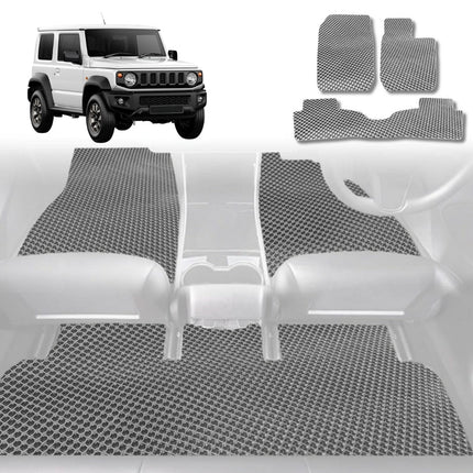 6D Diamond Car Floor Mats for Suzuki Jimny 1998 - 2018 JB - Custom-Fit Carpet Liner - 0