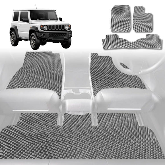 6D Diamond Car Floor Mats for Suzuki Jimny 1998 - 2018 JB - Custom-Fit Carpet Liner