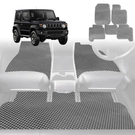 6D Diamond Car Floor Mats for Suzuki Jimny 2018 - Current Manual - Custom-Fit Carpet Liner - 0