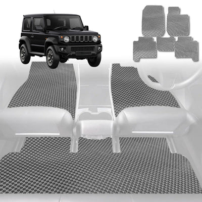 6D Diamond Car Floor Mats for Suzuki Jimny 2018 - Current Manual - Custom-Fit Carpet Liner - 0