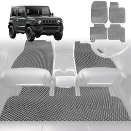 6D Diamond Car Floor Mats for Suzuki Jimny 2018 - Current Auto - Custom-Fit Carpet Liner - 0