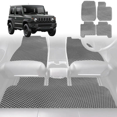 6D Diamond Car Floor Mats for Suzuki Jimny 2018 - Current Auto - Custom-Fit Carpet Liner - 0