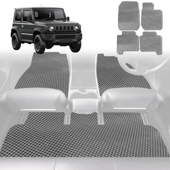 6D Diamond Car Floor Mats for Suzuki Jimny 2018 - Current Auto - Custom-Fit Carpet Liner