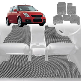 6D Diamond Car Floor Mats for Suzuki Swift Sport 2005 - 2012 (RS, FZ) - Custom-Fit Carpet Liner - 0