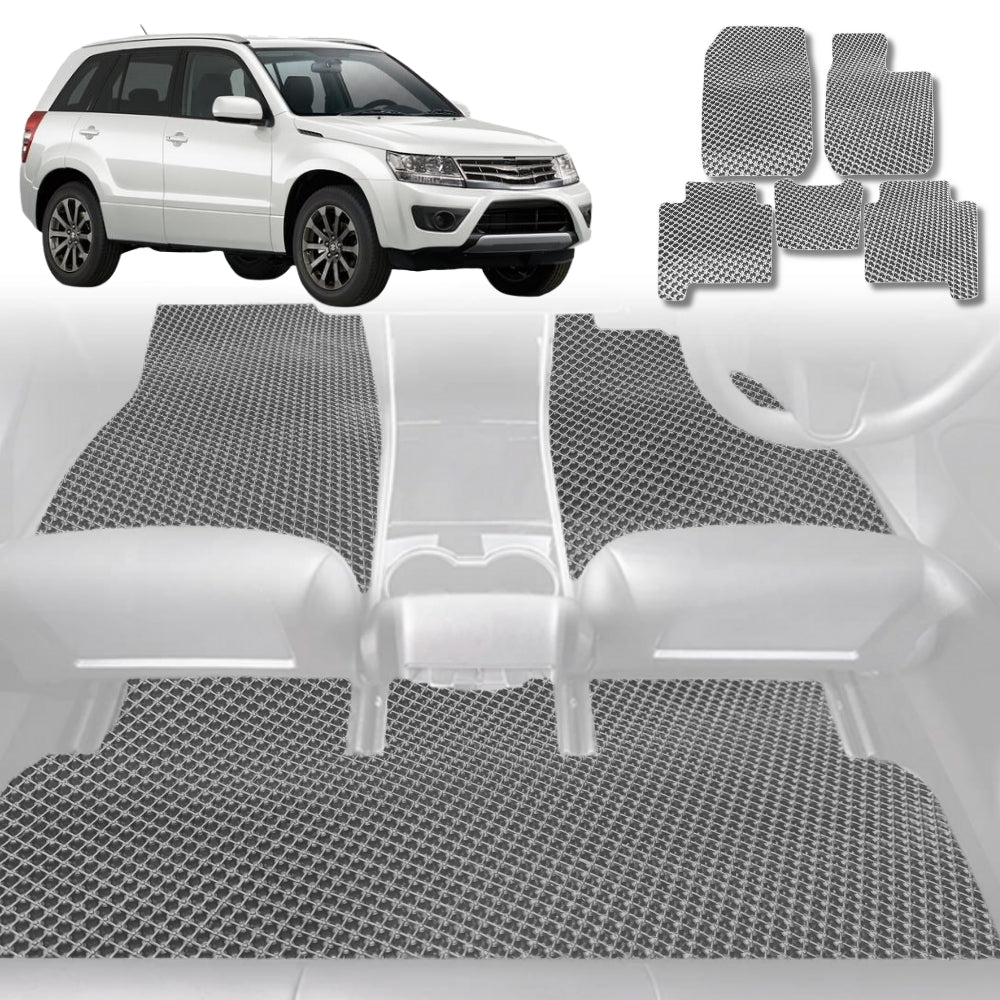 6D Diamond Car Floor Mats for Suzuki Vitara 2015 - Current (LY) - Custom-Fit Carpet Liner - 0