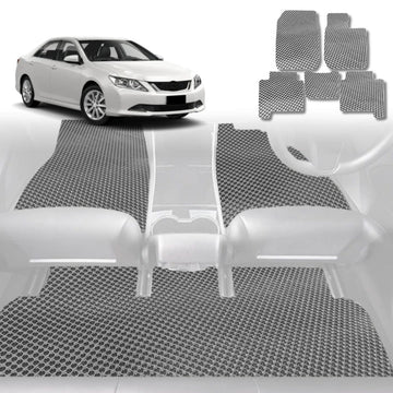 6D Diamond Car Floor Mats for Toyota Aurion 2012 - 2017 (XV50) - Custom-Fit Carpet Liner - 0