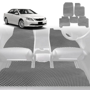 6D Diamond Car Floor Mats for Toyota Aurion 2012 - 2017 (XV50) - Custom-Fit Carpet Liner - 0