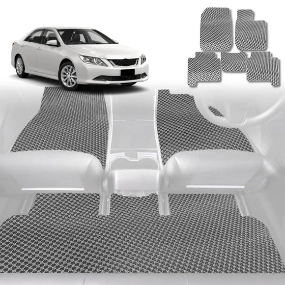 6D Diamond Car Floor Mats for Toyota Aurion 2012 - 2017 (XV50) - Custom-Fit Carpet Liner