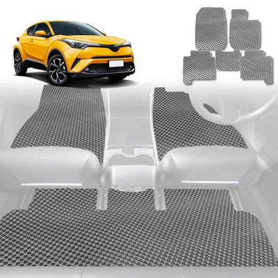6D Diamond Car Floor Mats for Toyota C-HR 2017 - 2023 AX10, AX50, Facelift - Custom-Fit Carpet Liner - 0