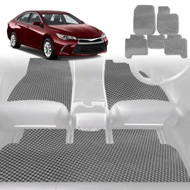 6D Diamond Car Floor Mats for Toyota Camry 2012 - 2017 (XV50) - Custom-Fit Carpet Liner - 0