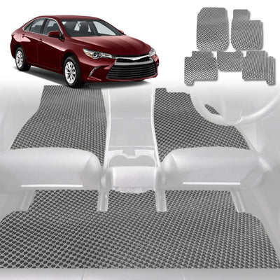 6D Diamond Car Floor Mats for Toyota Camry 2012 - 2017 (XV50) - Custom-Fit Carpet Liner - 0