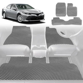 6D Diamond Car Floor Mats for Toyota Camry 2018 - Current (XV70) - Custom-Fit Carpet Liner - 0