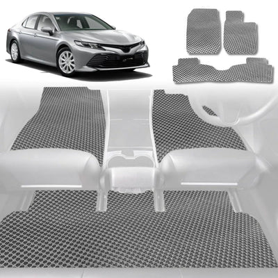6D Diamond Car Floor Mats for Toyota Camry 2018 - Current (XV70) - Custom-Fit Carpet Liner - 0