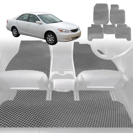 6D Diamond Car Floor Mats for Toyota Camry 2002 - 2006 (XV30) - Custom-Fit Carpet Liner - 0