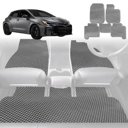 6D Diamond Car Floor Mats for Toyota Corolla 2002 - 2007 Hatch/Sedan (E120/130) - Custom-Fit Carpet Liner - 0