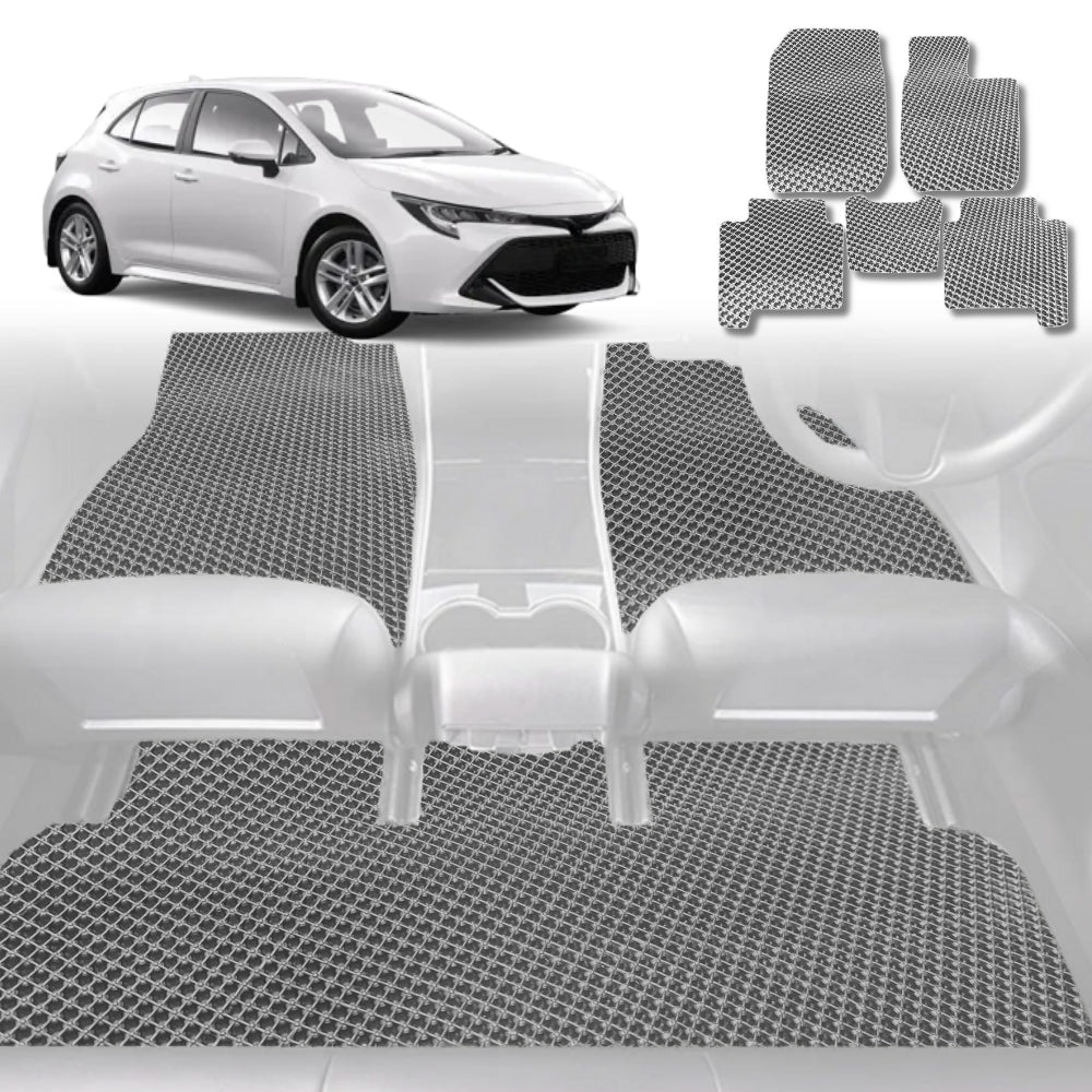 6D Diamond Car Floor Mats for Toyota Corolla 2013 - 2018 Hatch (E160/170/180) - Custom-Fit Carpet Liner - 0
