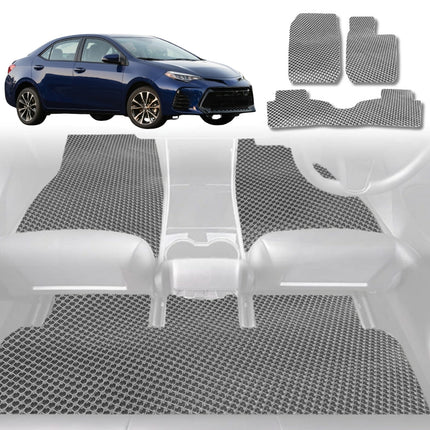 6D Diamond Car Floor Mats for Toyota Corolla 2019 - Current Sedan - Custom-Fit Carpet Liner - 0